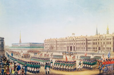 View of the Parade and Imperial Palace of St. Petersburg by Benjamin Patersson